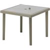 Grand Soleil Tavolo Quadrato 90x90 Plastica 4 Posti Polyrattan Boheme Grand Soleil