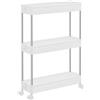 SONGMICS Carrello Portaoggetti a 3 Livelli Carrello con Ruote Carrello da Cucina
