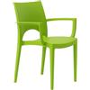 Grand Soleil Sedie in Plastica con Braccioli da Giardino Grand Soleil Poltrona Paris