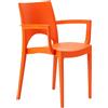 Grand Soleil Sedie in Plastica con Braccioli da Giardino Grand Soleil Poltrona Paris