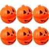 6 Pcs Contenitori Di Zucca Halloween Zucche Caramellate Kit Ripiena Bambino