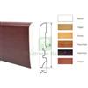 UTENSILERIA 10PZ BATTISCOPA LISCIO IN LEGNO DI ABETE GIUNTATO MM.10X70X2250, MOGANO: