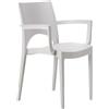 Grand Soleil Sedie in Plastica con Braccioli da Giardino Grand Soleil Poltrona Paris