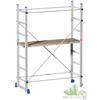 PONTEGGIO TRABATTELLO IN ALLUMINIO CM 158X60X218H IMPALCATURA IMBIANCHINO