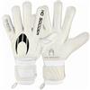 HO Soccer SPIRITO White Protek Flat Guanti da Portiere, Unisex Adulto, Bianco, 10,5