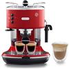 De'Longhi ICONA ECO311.R Macchina da Caffè Espresso Manuale e Cappuccino, in Polvere e Cialde E.S.E., Spegnimento Automatico, Serbatoio Estraibile da 1.4L, Potenza 1100W, Scaldatazze, Rosso