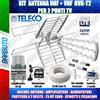 TELECO KIT COMPLETO TV DIGITALE TERRESTRE ANTENNA COMBO 35db,PARTITORE PER 2 TV INCLUSO