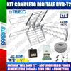 B_KIT KIT COMPLETO ANTENNA COMBO TV DIGITALE TERRESTRE SWING 45 ELEMENTI 35db