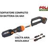 WORX WG543E SOFFIATORE A BATTERIA 20V CARICATORE RAPIDO E BATTERIA 4AH COMPRESI