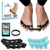 RestoreFeet Separatore Dita Piede con Fascia Anti Alluce Valgo 2 Paia Distanziatori Dita
