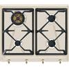 Smeg Piano cottura gas 4 zone COLONIALE SRV864AVOGH2 Avena (60cm)