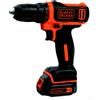 BLACK+DECKER TRAPANO AVVITATORE A BATTERIA B+D 10,8V 1.5 Ah LITIO BDCDD12K IN VALIGETTA