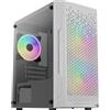 AEROCOOL CASE GAMING MICRO ATX PER PC AEROCOOL TRINITY MINI WH V3 BIANCO CON 3 VENTOLE RG