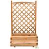 FIORIERA VASO LEGNO PINO IMPREGNATO CON GRIGLIA GRIGLIATO RAMPICANTI 40X80X180