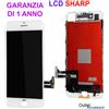 apple Display Schermo ORIGINALE SHARP Per Apple Iphone 7 BIANCO LCD Touch Vetro oem 3D