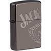 Zippo - Black Ice - Jack Daniels, Multi Cut, Armor - Accendino antivento a benzina, ricaricabile, in confezione regalo