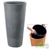 VASO PORTAVASO INTERNO ESTERNO TONDO ROTONDO ALTO GRIGIO Ø40XH78 CM 65 LT
