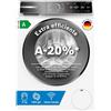 Bosch WGB24400IT Serie 8 Lavatrice smart a carica frontale, 9 kg, 1400 giri, Efficienza energetica A -20%, motore inverter con 10 anni di garanzia, riduce le pieghe, Bianco, 60 Cm