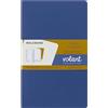 Moleskine Volant Journal, Set 2 Quaderni a Pagine Bianche, Copertina Morbida e Fogli Staccabili, Colori Blu e Ambra, Formato Large 13 x 21 cm