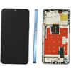 SCREEN SCHERMO PER HUAWEI HONOR X8A LCD DISPLAY CON FRAME BLU