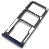 CARRELLO PORTA LETTORE SIM + MICRO SD CARD READER PER XIAOMI REDMI 7 BLUE