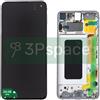 Samsung Display LCD Originale Samsung Service Pack per S10e con frame Bianco SM-G970F