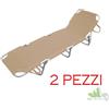 2 PZ PLAYA LETTINO IN ALLUMINIO TORTORA PRENDISOLE SDRAIO PISCINA SPIAGGIA MARE