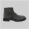 Stivaletti Derby Inglese Invernale Uomo Scamosciato Grigio Scarpe Made in italy