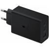 Samsung CARICABATTERIE USB-C/A 65W FAST CHARGE TRIO (EP-T6530NBEGEU) NERO
