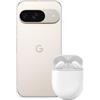 Google Pixel 9 - Smartphone Android sbloccato con Gemini, fotocamera avanzata, batteria con 24 ore di autonomia e display Actua da 6,3 - Grigio creta, 128GB+Buds A