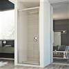 Idralite BOX CABINA DOCCIA NICCHIA PARETE PORTA A BATTENTE BAGNO CRISTALLO DA 67 A 102 CM