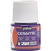PEBEO Pébéo - Ceramica - Colore opaco per terracotta, ceramica e terraglia - Effetto lucido - Finitura laccata - Flacone da 45 ml, Malva