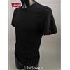 LEVI'S 2 T-SHIRT LEVI'S CALIFORNIA COLORI NERO E BIANCO SLIM FIT DOUBLE PACK LEVIS