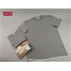 LEVI'S 2 T-SHIRT LEVI'S CALIFORNIA COLORI BIANCO NERO GRIGIO AVION SLIM FIT DOUBLE PACK