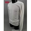 LEVI'S T-Shirt uomo Red Tab manica lunga bianca 100% COTONE nuova con cartellino