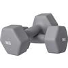 DecHome Set 2 Manubri Esagonali da 9 kg Antiscivolo 25x11x11 cm Grigio GYA781F Dechome