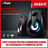 TRUST SPEAKER ZIVA RGB ILLUMINAZIONE GAMING SET ALTOPARLANTI PC COMPUTER LAPTOP