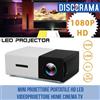 MINI PROIETTORE PORTATILE HD LED VIDEOPROIETTORE HOME CINEMA TV VGA/USB/SD/AV