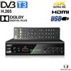 DECODER DIGITALE TERRESTRE DVB-T3 HD 4K USB HDMI LAN CON TELECOMANDO Q-DV800