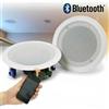 COPPIA CASSE ALTOPARLANTI DIFFUSORE AUDIO BLUETOOTH SOFFITTO INCASSO 15W SPEAKER