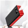 POWER BANK 40000MAH RICARICA VELOCE 5 INGRESSI USB TYPE-C TORCIA SMARTPHONE