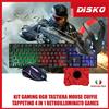BS KIT GAMING RGB TASTIERA MOUSE CUFFIE TAPPETINO 4 IN 1 RETROILLUMINATO GAMES