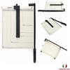 TAGLIACARTA TAGLIERINO PAPER CUTTER FOGLI A4 A5 IN METALLO PROFESSIONALE UFFICIO