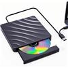 QDSYLQ Lettore CD DVD Esterno per PC: Masterizzatore DVD Esterno per PC Portatile
