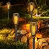 2X LAMPADA DA GIARDINO SOLARE TORCIA LUCE ESTERNO EFFETTO FUOCO PICCHETO LED
