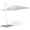 my garden Ombrellone in alluminio per esterno mod senso 3x3 grigio per esterno giardino