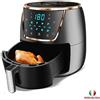 FRIGGITRICE AD ARIA CALDA DISPLAY TOUCHSCREEN COTTURA SENZA OLIO 7.5LT 1500W