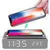 SVEGLIA DIGITALE FUNZIONE CARICATORE WIRELESS RICARICA SMARTPHONE OROLOGIO LED