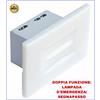 Tecnoswitch Lampada di emergenza led incasso 503 d'emergenza da muro faretto luci segnapasso