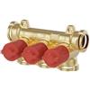 CALEFFI 359330 Collettore con intercettazioni singole (manopole rosse) 3 CALEFFI